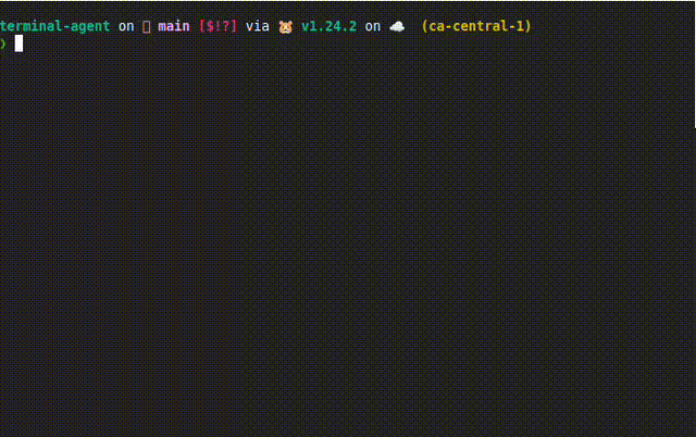 example of streaming in terminal